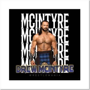 Wrestle Star aj drew mcintyre Posters and Art